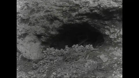 French troops captured fort Vaux from German soldiers - 1916 Stock Footage 83659880