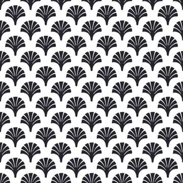 French victorian seamless pattern vector. White,black. Illustrazione stock