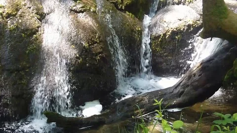 French Waterfall Slow motion Stock Footage 109312193