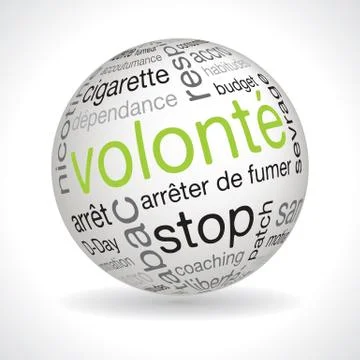 French will theme sphere Stock Illustration