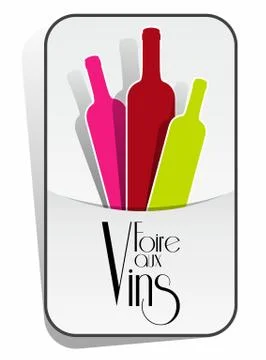 French Wines Event Stock Illustration