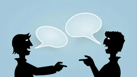 Frends meeting Stock Illustration