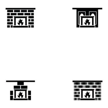 Freplace icon set Illustrazione stock