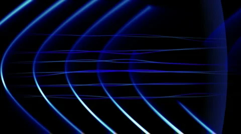 Frequency Abstract Loop - Cool Blue Stock Footage 5746843