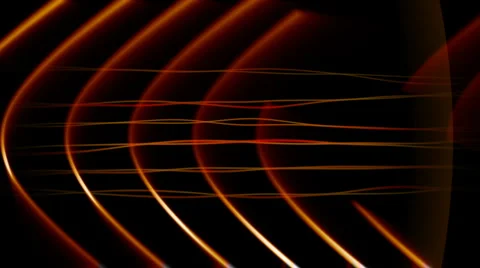 Frequency Abstract Loop - Orange Stock Footage 5748216