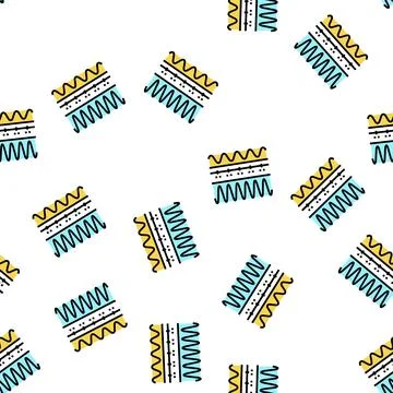 Frequency telecommunication vector seamless pattern Illustrazione stock