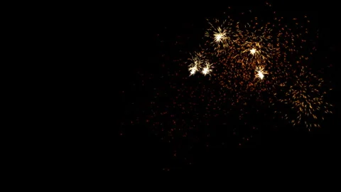 Frequent explosions of festive fireworks Stock Footage 285604616