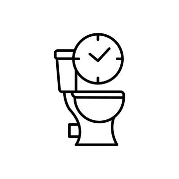 Frequent urination urethra icon. Simple line, outline vector of urology icons Stock Illustration