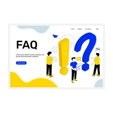 Frequently Ask Question 库存插图