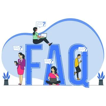 FREQUENTLY ASKED QUESTION CONCEPT 스톡 일러스트