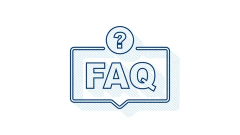Frequently asked questions FAQ banner. Speech bubble with text FAQ. Motion Stock Footage 169314139