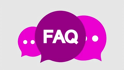 Frequently asked questions FAQ banner. Video stock 184620721