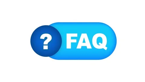 Frequently asked questions FAQ banner. Speech bubble with text FAQ. Motion Stock Footage 197023073