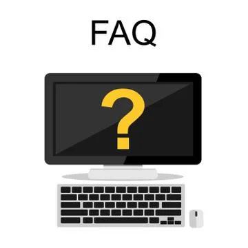 Frequently Asked Questions FAQ concept illustration concept. Online support c Stock Illustration