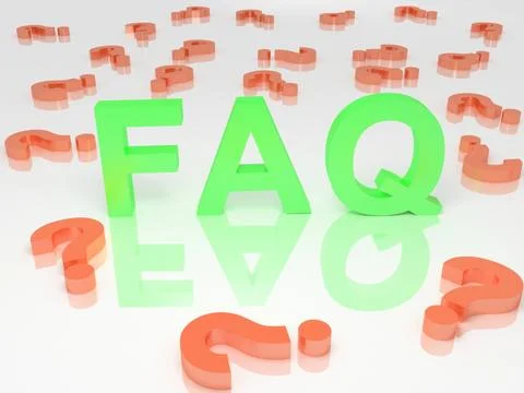 Frequently asked questions Stock Illustration