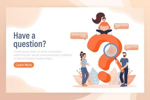 Frequently asked questions page template. Vector web banner. Customer service イラスト素材