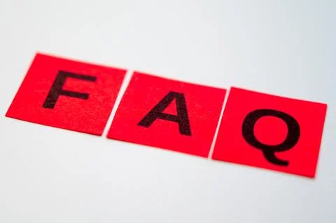 Frequently asked questions Stock Photos