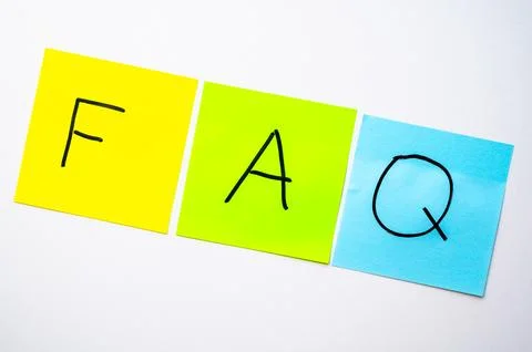 Frequently asked questions Stock Photos