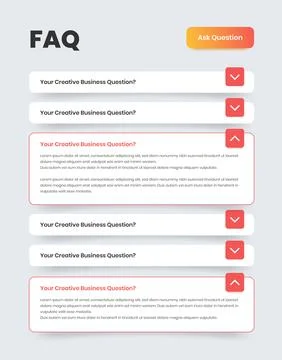 Frequently asked questions user interface or ui design for mobile and web a.. Illustrazione stock