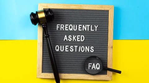 Frequentlys Asked Question Concept Stock Photos
