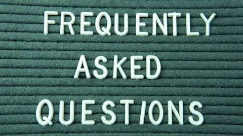 Frequentlys Asked Question Concept Foto stock