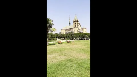 Frere Hall is a building in Karachi 스톡 동영상 295323703