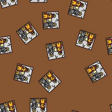 Fresco byzantine vector seamless pattern Stock Illustration