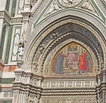 Fresco on Duomo Stock Photos