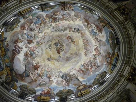 Frescoed ceiling Stock Photos