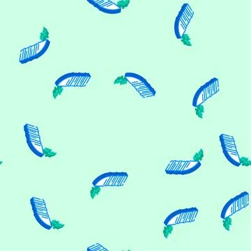 Fresh air intake ventilation isometric icon seamless pattern Stock Illustration