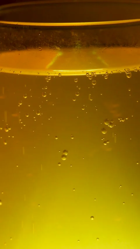 Fresh alcoholic beverage with gas effect Stock Footage 334346367
