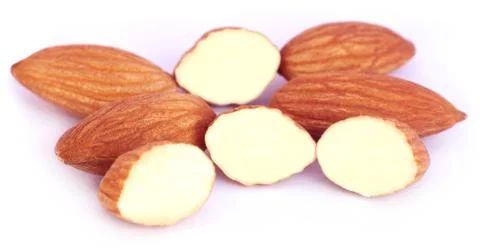 Fresh almonds Stock Photos