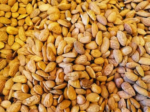 Fresh almonds. Stock Photos