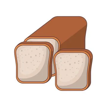 Fresh and delicious bakery bread Illustrazione stock