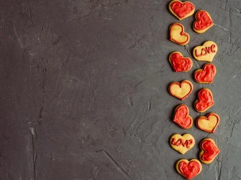 Fresh and fragrant biscuits with glaze for those who love. Stock Photos