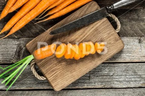 Fresh and sweet carrot Stock Photos