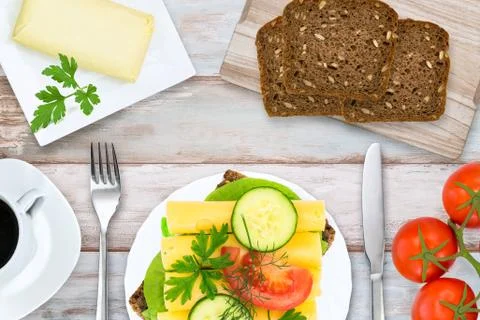 Fresh and tasty breakfast Foto stock