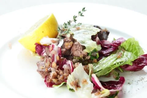 Fresh and tasty salad Stock Photos