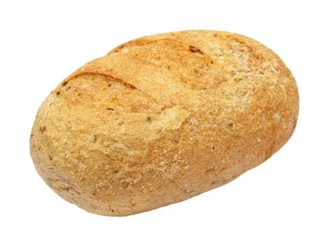 Fresh appetizing wholegrain bread.isolated. Stock Photos