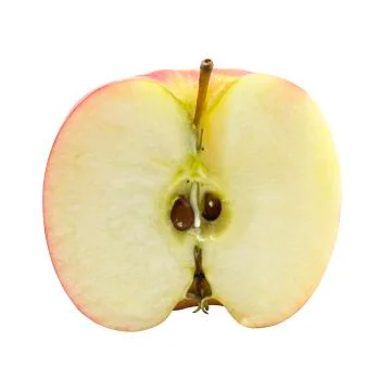 Fresh apple half slice with seed fruit Foto stock