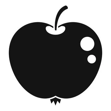 Fresh apple icon simple vector. Diet food Illustrazione stock