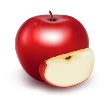 Fresh Apple Stock Illustration