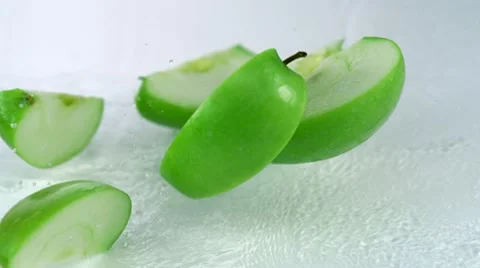 Fresh apple, Slow Motion Stock Footage 10700511