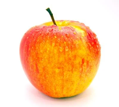 Fresh apple on white background Stock Photos