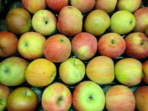 Fresh apples close-up Stock Photos