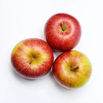 Fresh apples on a light background Foto stock