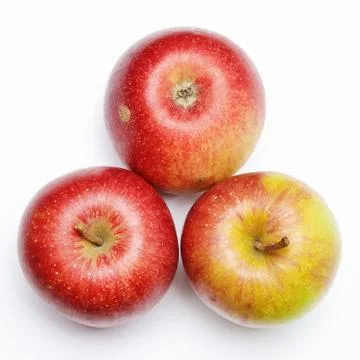 Fresh apples on a light background Stock Photos