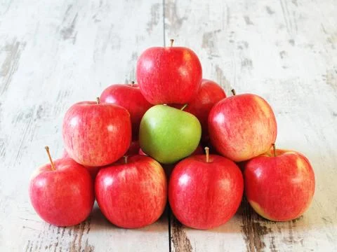 Fresh apples Stockfoto's