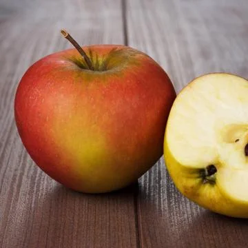 Fresh apples on the table Stock Photos