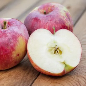 Fresh apples on the table Stock Photos